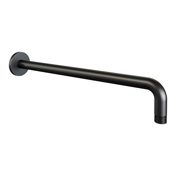 Brauer Brauer Black Carving Regendoucheset: Thermostatische Inbouwkraan met Stopkranen, Gebogen Wandarm, Douchekop 20cm, Wandhouder met Wateruitlaat, Staafhanddouche & Doucheslang - Set 3 - Geribbeld Draaiknoppen - Mat Zwart