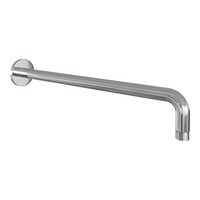 Brauer Brauer Chrome Carving Regendoucheset: Thermostatische Inbouwkraan met Drukknoppen, Gebogen Wandarm, Douchekop Ø20cm, Glijstang met Wateruitlaat, Staafhanddouche & Doucheslang - Set 63 - Geribbeld Draaiknoppen - Chroom