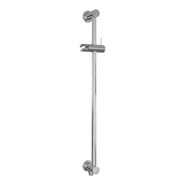 Brauer Brauer Chrome Carving Regendoucheset: Thermostatische Inbouwkraan met Drukknoppen, Gebogen Wandarm, Douchekop 30cm, Glijstang met Wateruitlaat, Staafhanddouche & Doucheslang - Set 64 - Geribbeld Draaiknoppen - Chroom