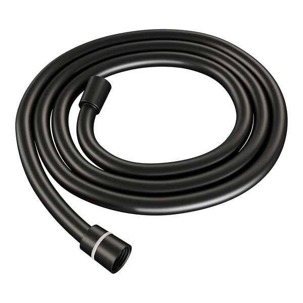 Brauer Brauer Black Carving Regendoucheset: Thermostatische Inbouwkraan met Drukknoppen, Rechte Wandarm, Douchekop 20cm, Wandhouder met Wateruitlaat, Staafhanddouche & Doucheslang - Set 49 - Geribbeld Draaiknoppen - Mat Zwart