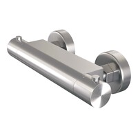 Brauer Brauer Brushed Edition Opbouw Thermostatisch Douchekraan - Draaiknoppen - PVD - Geborsteld RVS