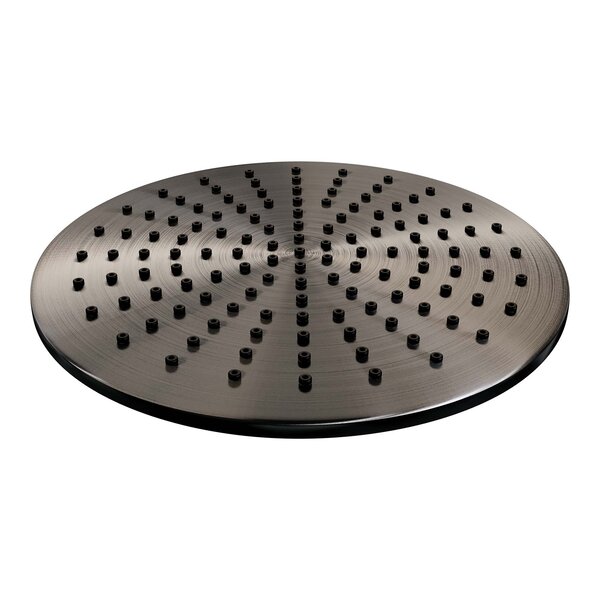 Brauer Brauer Gunmetal Carving Regendoucheset: Thermostatische Inbouwkraan met Drukknoppen, Plafondarm, Douchekop 30cm, Glijstang met Wateruitlaat, 3-Standen Handdouche & Doucheslang - Set 72 - Geribbeld Draaiknoppen - PVD - Geborsteld Gunmetal