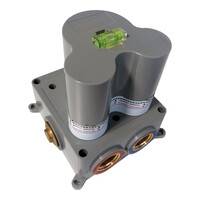 Brauer Brauer Gold Edition Inbouw Thermostaat - Draaiknop - PVD - Geborsteld Goud