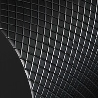 Brauer Brauer Black Carving Inbouw Thermostaat - Geribbeld Draaiknop - Mat Zwart