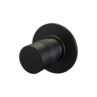 Brauer Brauer Black Edition Inbouw Stopkraan - Draaiknop - Mat Zwart