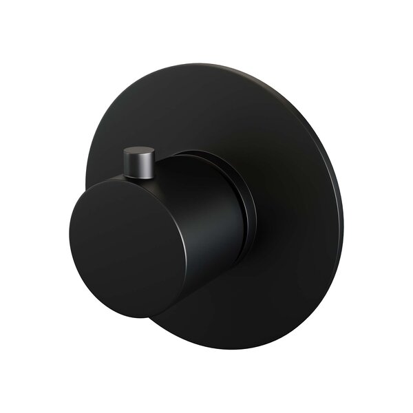 Brauer Brauer Black Edition Inbouw Thermostaat - Draaiknop - Mat Zwart