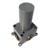 Brauer Brauer Brushed Carving Inbouw Stopkraan - Geribbeld Draaiknop - PVD - Geborsteld RVS