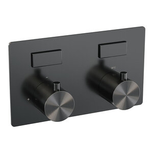 Brauer Edition Thermostatisch Inbouwkraan met 2-Weg Omstel - Geborsteld Gunmetal