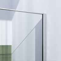Brauer Brauer Brushed Frame - Inloopdouche - 8mm Helder Glaswand met Frame - 90x200cm - Muurprofiel & Stabilisatiestang - Geborsteld RVS