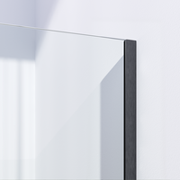 Brauer Brauer Gunmetal Season Inloopdouche - 8mm Helder Glaswand - 140x200cm - Muurprofiel & Stabilisatiestang - Geborsteld Gunmetal