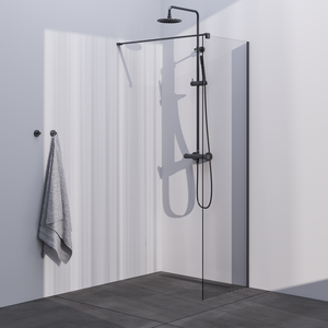 Brauer Season Inloopdouche - Helder -  8mm - 60x200cm - Geborsteld Gunmetal