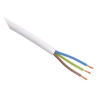 Huishoudsnoer VMVL - 4x2,5mm - 3mtr - Wit