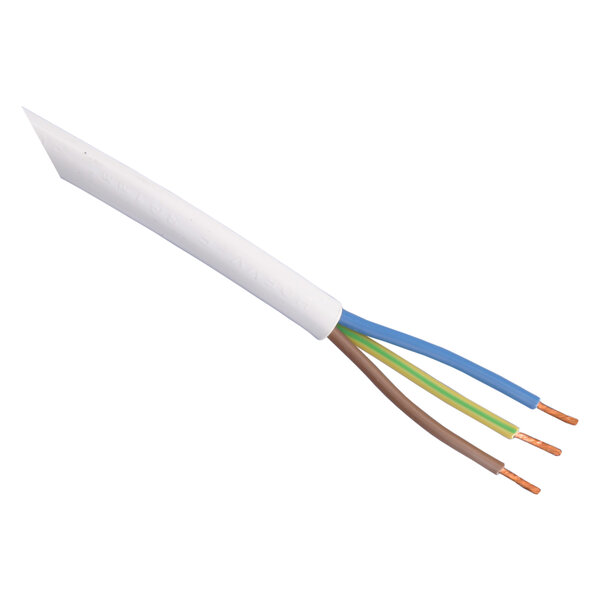 Huishoudsnoer VMVL - 4x2,5mm - 3mtr - Wit