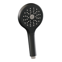 Brauer Brauer Black Edition Regendoucheset: Thermostatische Inbouwkraan met 3-Weg Omstel, Gebogen Wandarm, Douchekop 30cm, Geintegreerde Glijstang, 3-Standen Handdouche & Doucheslang - Set 94 - Draaiknoppen - Mat Zwart