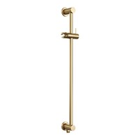 Brauer Brauer Gold Edition Regendoucheset: Thermostatische Inbouwkraan met 3-Weg Omstel, Plafondarm, Douchekop Ø20cm, Geintegreerde Glijstang, Staafhanddouche & Doucheslang - Set 89 - Draaiknoppen - Geborsteld Goud