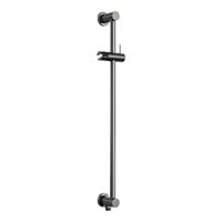 Brauer Brauer Gunmetal Edition Regendoucheset: Thermostatische Inbouwkraan met 3-Weg Omstel, Plafondarm, Douchekop Ø30cm, Geintegreerde Glijstang, 3-Standen Handdouche & Doucheslang - Set 96 - Draaiknoppen - Geborsteld Gunmetal