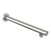 Brauer Brauer Brushed Edition Regendoucheset: Thermostatische Inbouwkraan met 3-Weg Omstel, Rechte Wandarm, Douchekop Ø20cm, Wandaansluitbocht, Staafhanddouche & Doucheslang - Set 73 - Draaiknoppen - Geborsteld RVS