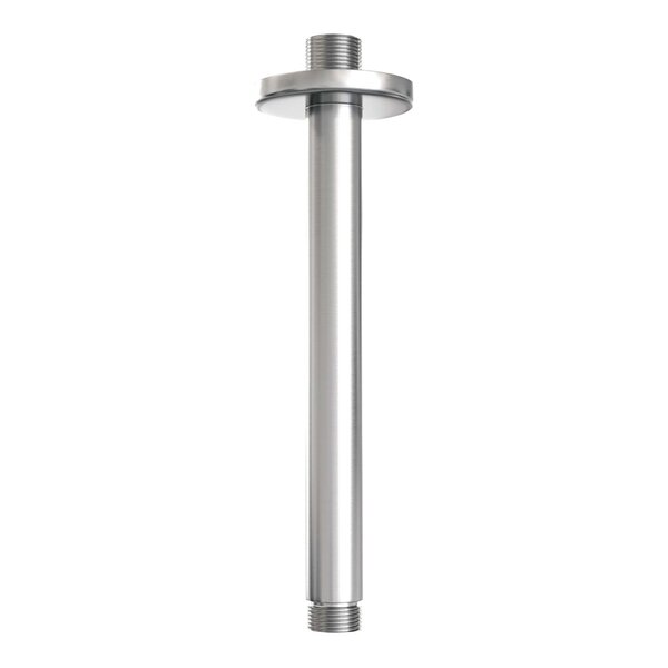 Brauer Brauer Brushed Edition Regendoucheset: Thermostatische Inbouwkraan met 3-Weg Omstel, Plafondarm, Douchekop Ø30cm, Wandaansluitbocht, 3-Standen Handdouche & Doucheslang - Set 84 - Draaiknoppen - Geborsteld RVS