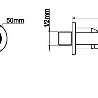 Wiesbaden Wiesbaden Slim Inbouw Wastafelkraan met Uitloop & Rozetten - Afbouwdeel - Geborsteld Koper