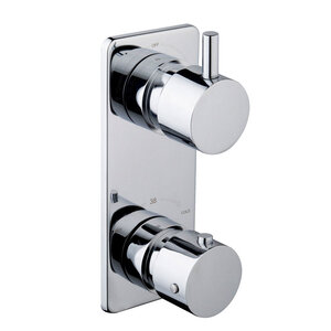 Wiesbaden Caral Thermostatische Inbouwdouchekraan met 2-Weg Omstel - Chroom