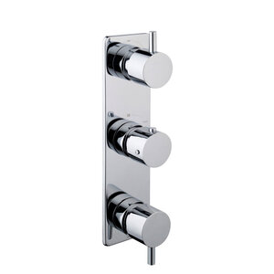 Wiesbaden Caral Thermostatische Inbouwdouchekraan met 3-Weg Omstel - Chroom