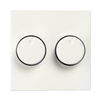 ION Industries ION Industries Centraalplaat Dimmerknop Duo V1/J1 Alpin Wit