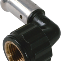 Henco Henco Kniekoppeling - Pers x Binnendraad - Kunststof - 20mm x 1/2"