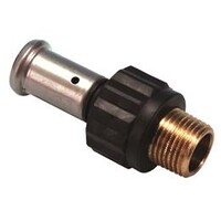Henco Henco Rechte Verloopkoppeling - Pers x Buitendraad - Kunststof - 20mm x 3/4"