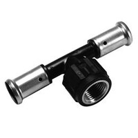 Henco Henco Verlopend T-Koppeling - Pers x Binnendraad - Kunststof - 20mm x 1/2" x 20mm