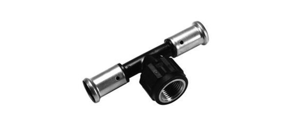 Henco Henco Verlopend T-Koppeling - Pers x Binnendraad - Kunststof - 20mm x 3/4" x 20mm