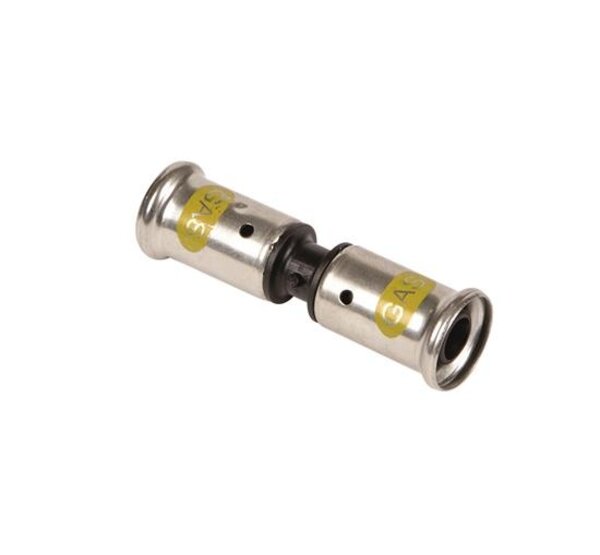 Henco Henco Rechte Koppeling - Gas - Pers - Kunststof - 20x20mm