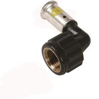 Henco Henco Verloop Kniekoppeling - Gas - Pers x Binnendraad - Kunststof - 16mm x 1/2"