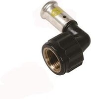 Henco Henco Verloop Kniekoppeling - Gas - Pers x Binnendraad - Kunststof - 20mm x 3/4"