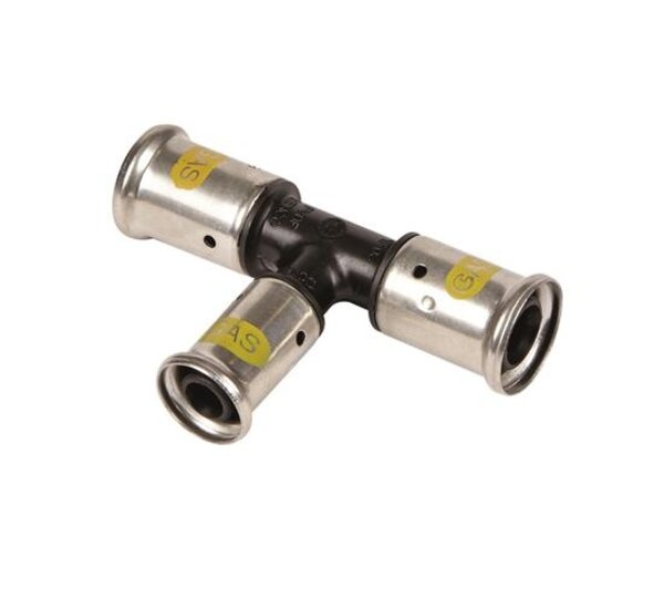 Henco Henco Verlopend T-Koppeling - Gas - Pers - Kunststof - 20x16x20mm