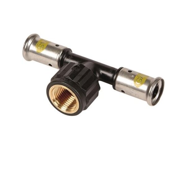 Henco Henco Verlopend T-Koppeling - Gas - Pers x Binnendraad - Kunststof - 20mm x 3/4" x 20mm