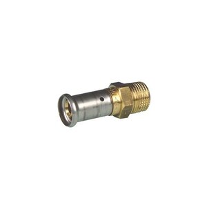 Henco Rechte Koppeling - Pers x Buitendraad - 16x1/2