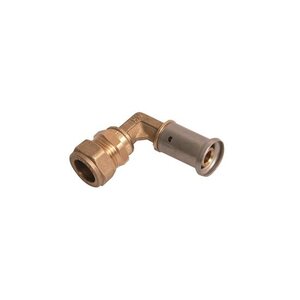 Henco Verlopend Kniekoppeling - Pers x Knel - 20x22mm