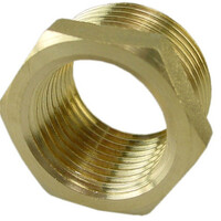 Gasdraad verloopring 3/4x3/8 Bui x Bi messing