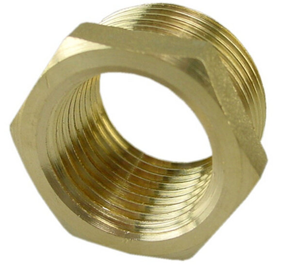Gasdraad verloopring 3/4x3/8 Bui x Bi messing