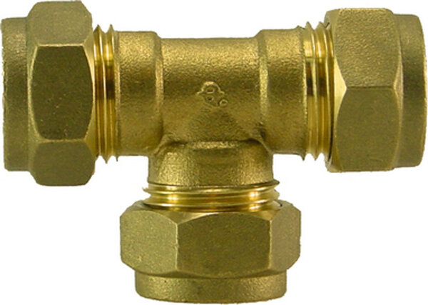 Verlopend T-Koppeling - Knel - 22x15x22mm