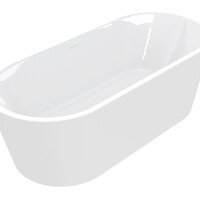 Wiesbaden Wiesbaden Libero Acryl Vrijstaande Ligbad inclusief Clickwaste, Sifon & Potenset - 178x80x59cm - Wit