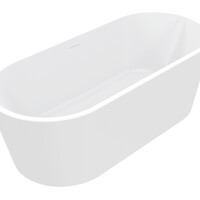 Wiesbaden Wiesbaden Libero Acryl Vrijstaande Ligbad inclusief Clickwaste, Sifon & Potenset - 178x80x59cm - Mat Wit