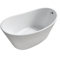 Wiesbaden Wiesbaden Trapeze Acryl Vrijstaande Ligbad inclusief Clickwaste, Sifon & Potenset- 170x77x66cm - Wit