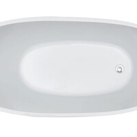 Wiesbaden Wiesbaden Trapeze Acryl Vrijstaande Ligbad inclusief Clickwaste, Sifon & Potenset- 170x77x66cm - Wit