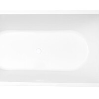 Wiesbaden Wiesbaden Corner Acryl Half-Vrijstaande Ligbad inclusief Clickwaste, Sifon & Potenset - 180x80x58cm - Links - Wit