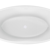 Wiesbaden Wiesbaden Oval Acryl Vrijstaande Ligbad inclusief Clickwaste, Sifon & Potenset - 170x78x60cm - Wit