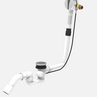 Wiesbaden Wiesbaden Basic Badafvoer met Clickwaste, Badoverloop & Badvulcombinatie - Chroom