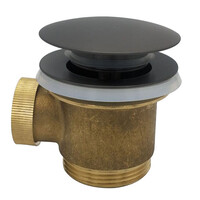 Wiesbaden Wiesbaden Badafvoer met Clickwaste t.b.v. Vrijstaande Bad - Geborsteld Gunmetal