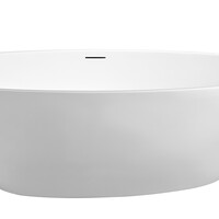 Wiesbaden Wiesbaden Elips Acryl Vrijstaande Ligbad inclusief Clickwaste, Sifon & Potenset - 180x90x60cm - Wit