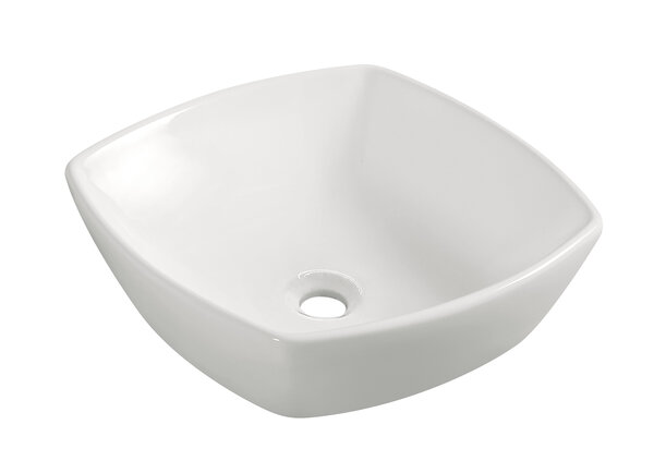 Wiesbaden Wiesbaden Plaza Keramisch Waskom - Vierkant - 42x42x13,5cm - Wit
